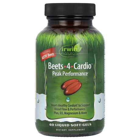 Irwin Naturals, Beets-4-Cardio™, 60 Liquid Soft-Gels - Supply Center USA