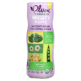 Plum Organics, Mighty Puffs, Ancient Grain + Chickpea Snack, Baby, Spinach + Pea, 1.85 oz (52 g) - Supply Center USA