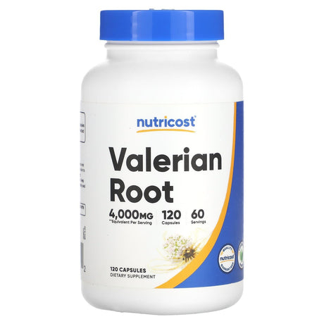 Nutricost, Valerian Root , 2,000 mg , 120 Capsules - Supply Center USA