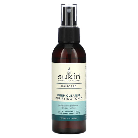 Sukin, Haircare, Deep Cleanse Purifying Tonic, 4.23 fl oz (125 ml) - Supply Center USA