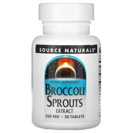 Source Naturals, Broccoli Sprouts Extract, 500 mg, 30 Tablets (250 mg per Tablet) - Supply Center USA