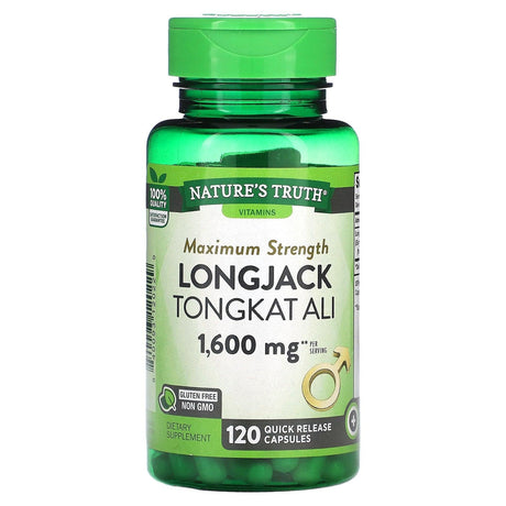 Nature's Truth, Longjack Tongkat Ali, 800 mg, 120 Quick Release Capsules - Supply Center USA