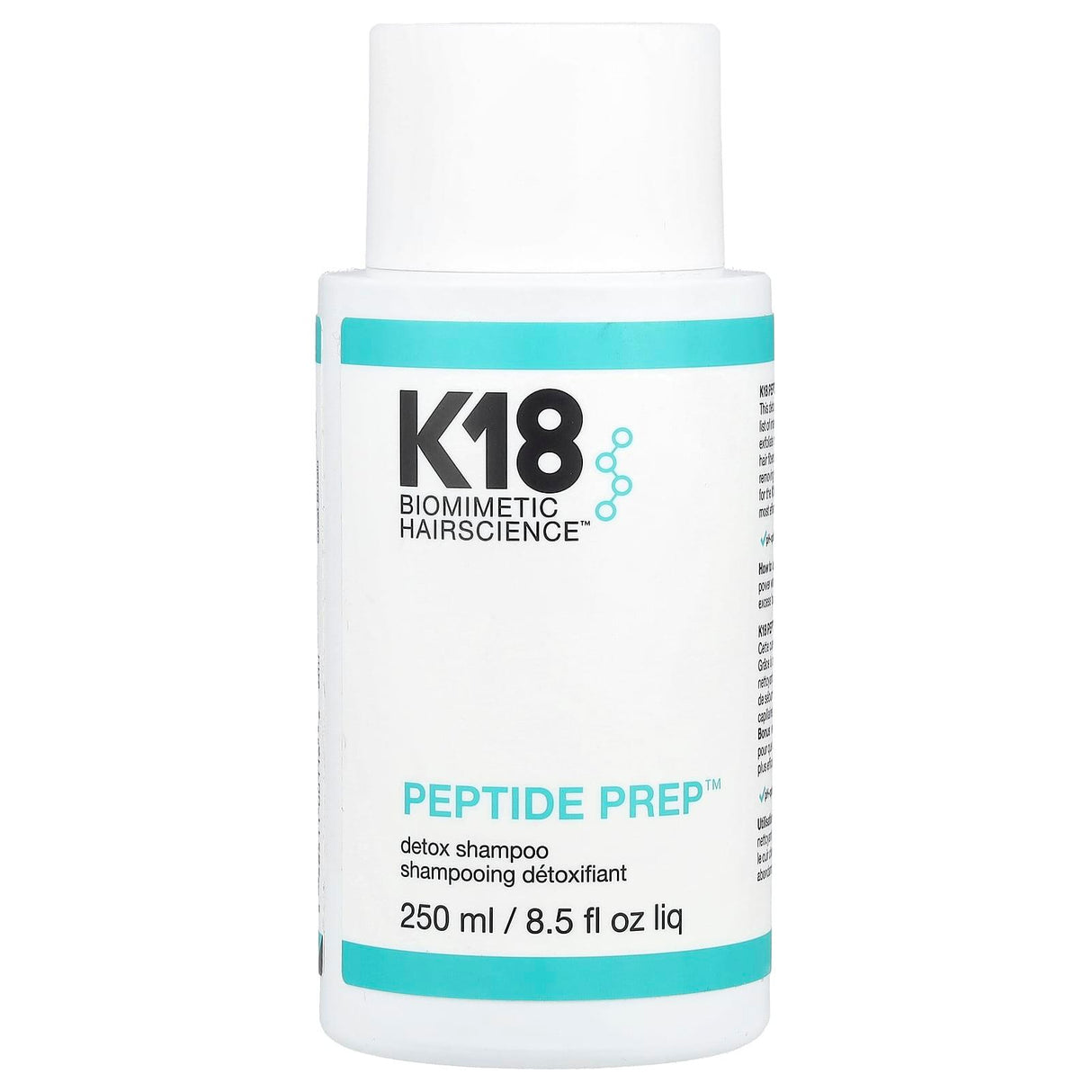 K18, Peptide Prep™, Detox Shampoo, 8.5 fl oz (250 ml) - Supply Center USA