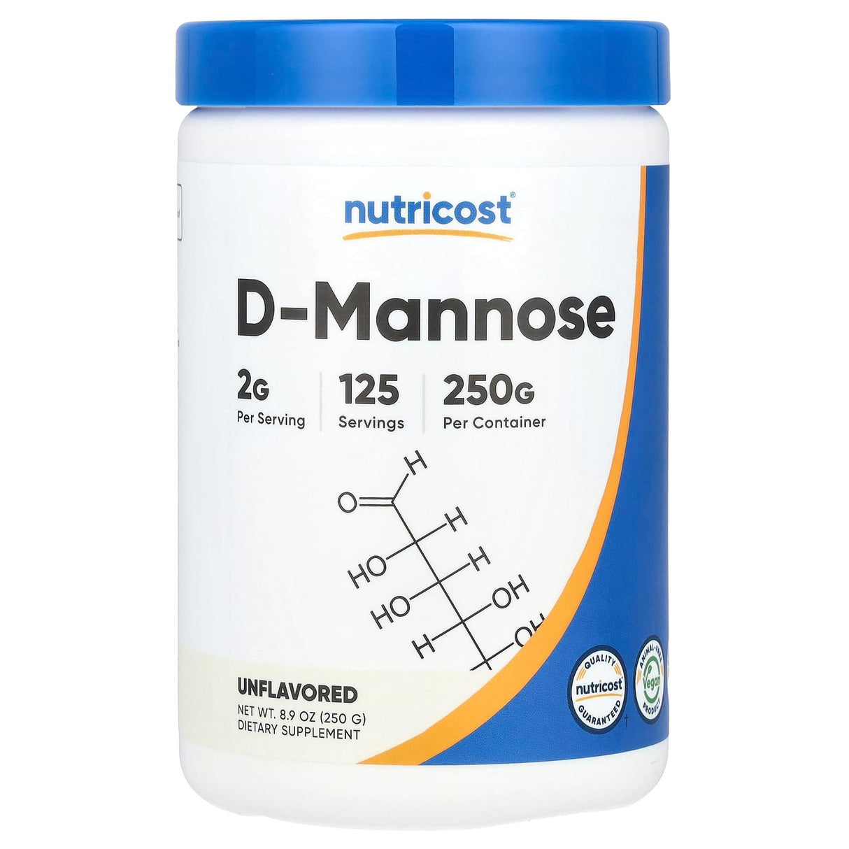 Nutricost, D-Mannose, Unflavored, 8.9 oz (250 g) - Supply Center USA