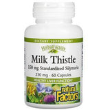 Natural Factors, Herbal Factors, Milk Thistle, 250 mg, 60 Capsules - Supply Center USA