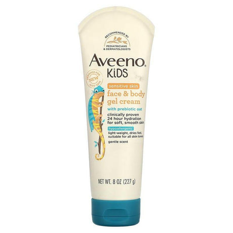 Aveeno, Kids, Face & Body Gel Cream, Gentle, 8 oz (227 g) - Supply Center USA