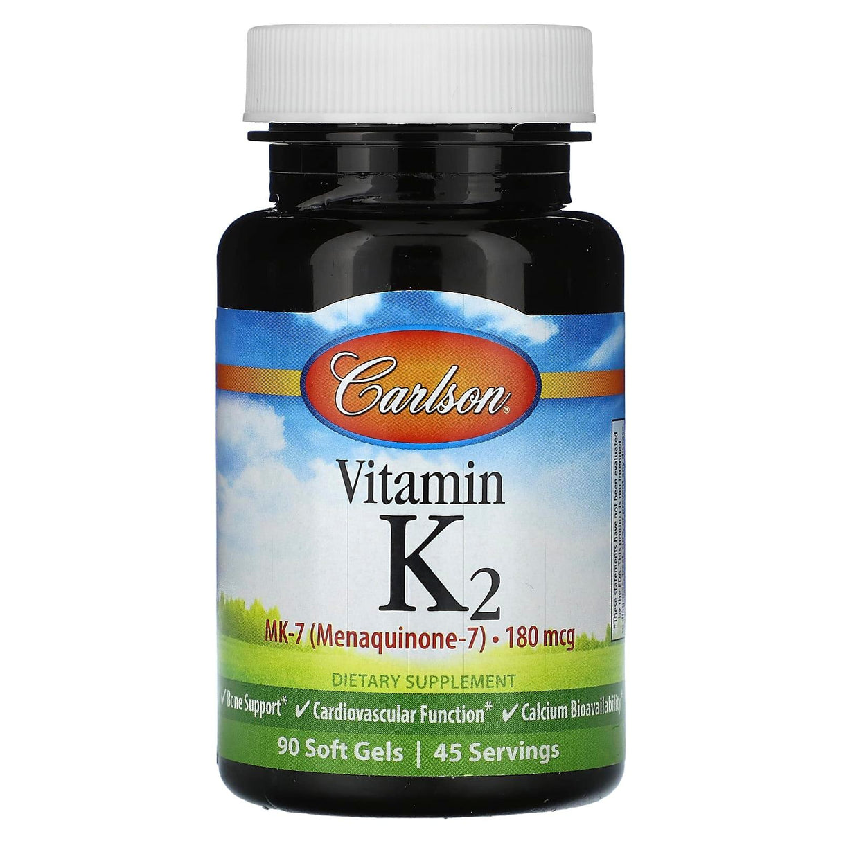 Carlson, Vitamin K2, 90 mcg, 90 Soft Gels - Supply Center USA