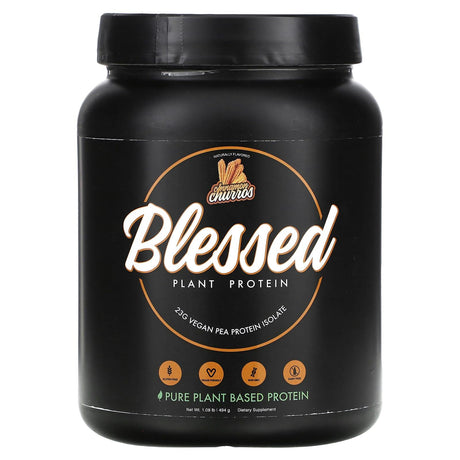 Blessed, Plant Protein, Cinnamon Churros, 1.09 lb (494 g) - Supply Center USA