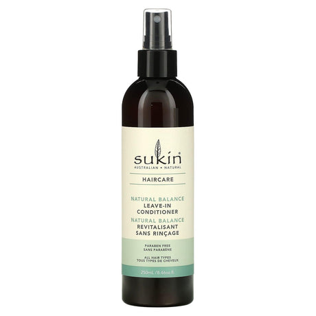 Sukin, Haircare, Natural Balance Leave-In Conditioner, All Hair Types, 8.46 fl oz (250 ml) - Supply Center USA