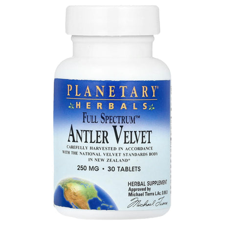 Planetary Herbals, Full Spectrum™ Antler Velvet, 500 mg, 30 Tablets (250 mg per Tablet) - Supply Center USA