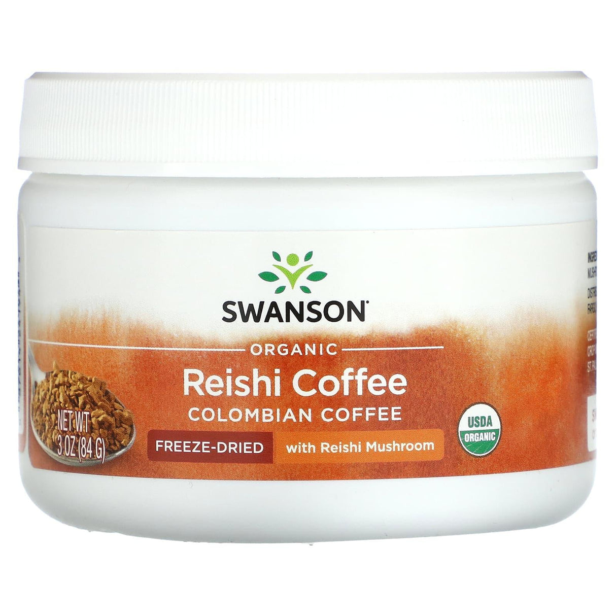 Swanson, Organic Reishi Coffee, Colombian, 3 oz (84 g) - Supply Center USA