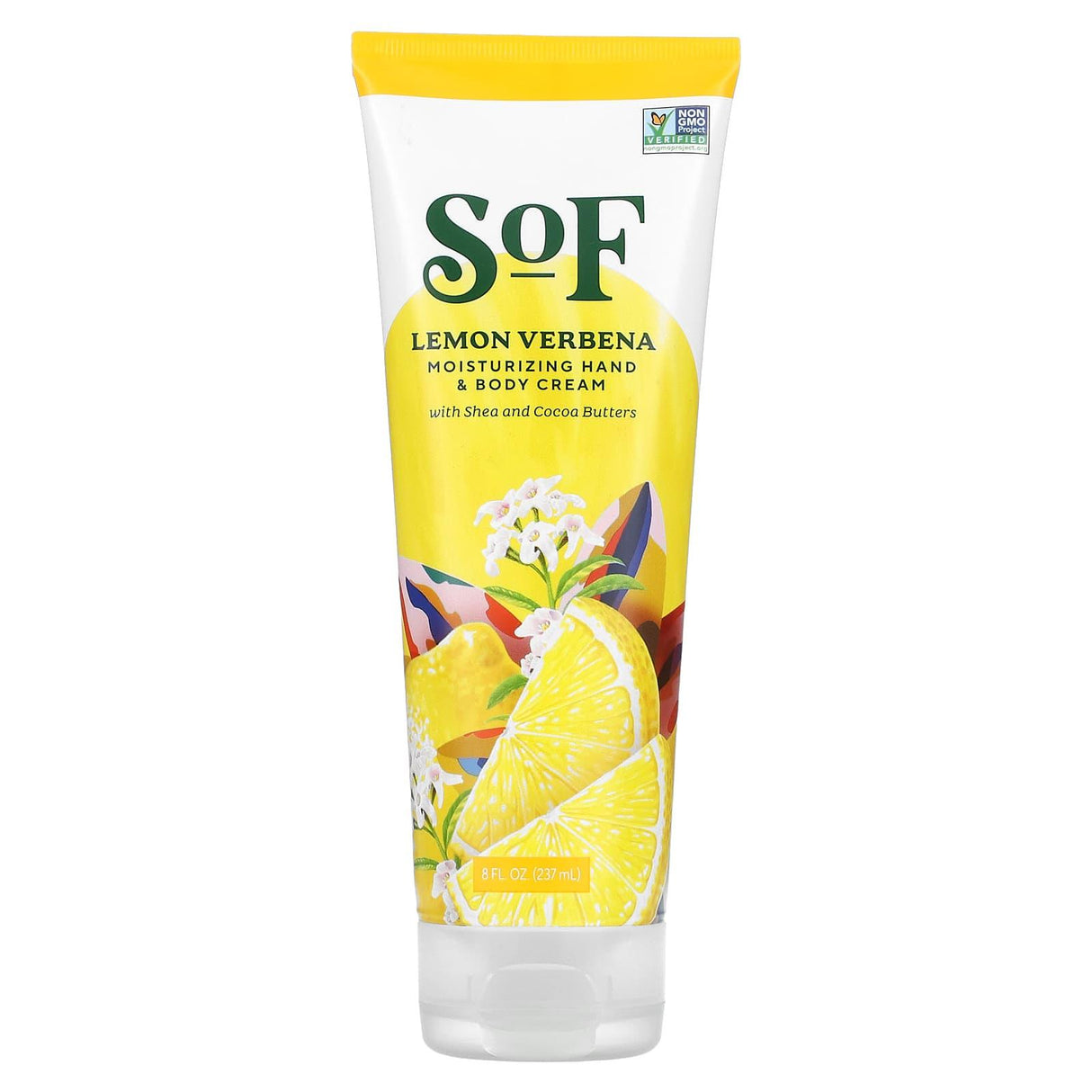 SoF, Moisturizing Hand & Body Cream, Lemon Verbena, 8 fl oz (237 ml) - Supply Center USA