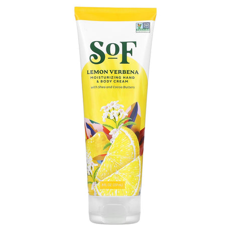 SoF, Moisturizing Hand & Body Cream, Lemon Verbena, 8 fl oz (237 ml) - Supply Center USA