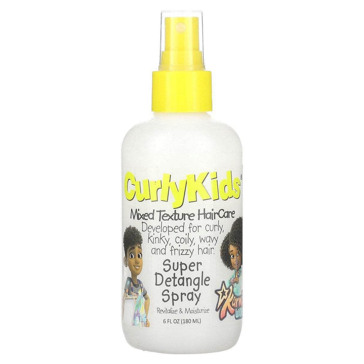 CurlyKids, Super Detangle Spray, 6 fl oz (180 ml) - Supply Center USA