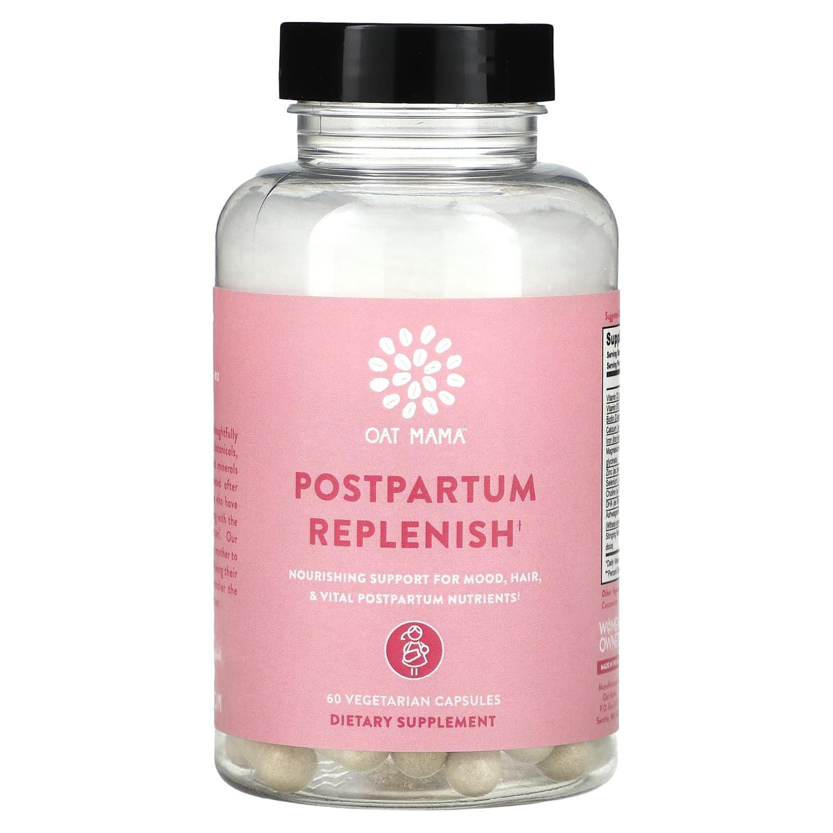 Oat Mama, Postpartum Replenish, 60 Vegetarian Capsules - Supply Center USA