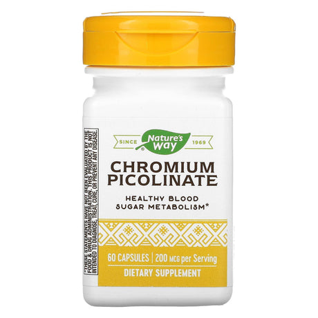 Nature's Way, Chromium Picolinate, 200 mcg, 100 Capsules - Supply Center USA