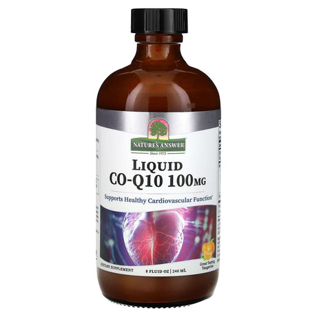 Nature's Answer, Liquid Co-Q10, Tangerine, 100 mg, 8 fl oz (240 ml) - Supply Center USA