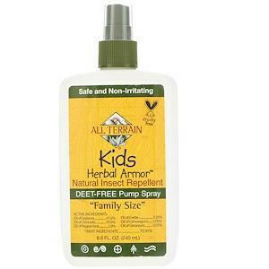 All Terrain, Kids Herbal Armor, Natural Insect Repellent, 8 fl oz (240 ml) - HealthCentralUSA