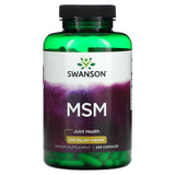 Swanson, MSM, Joint Health, 250 mg, 250 Capsules - Supply Center USA