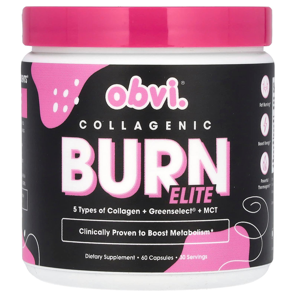 Obvi, Collagenic Burn Elite, 60 Capsules - Supply Center USA