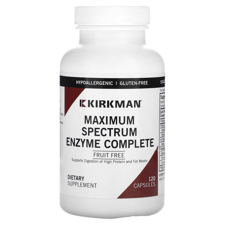 Kirkman Labs, Maximum Spectrum Enzyme Complete, 120 Capsules - Supply Center USA