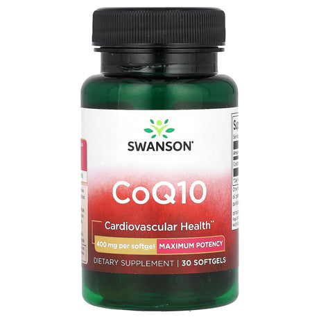 Swanson, CoQ10, 400 mg, 30 Softgels - Supply Center USA