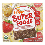 Happy Family Organics, Happy Tot, Superfoods, Gluten Free Oat Bar, Organic Bananas, Strawberries & Sunflower Butter, 5 Bars, 0.88 oz (25 g) Each - Supply Center USA