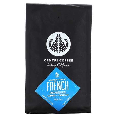 Cafe Altura, Centri Coffee, Organic French, Whole Bean, Decaf, 12 oz (340 g) - Supply Center USA