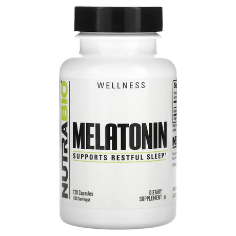 Nutrabio Labs, Melatonin, 3 mg, 120 Capsules - Supply Center USA