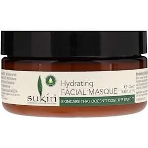 Sukin, Hydrating Facial Masque, 3.38 fl oz (100 ml) - HealthCentralUSA