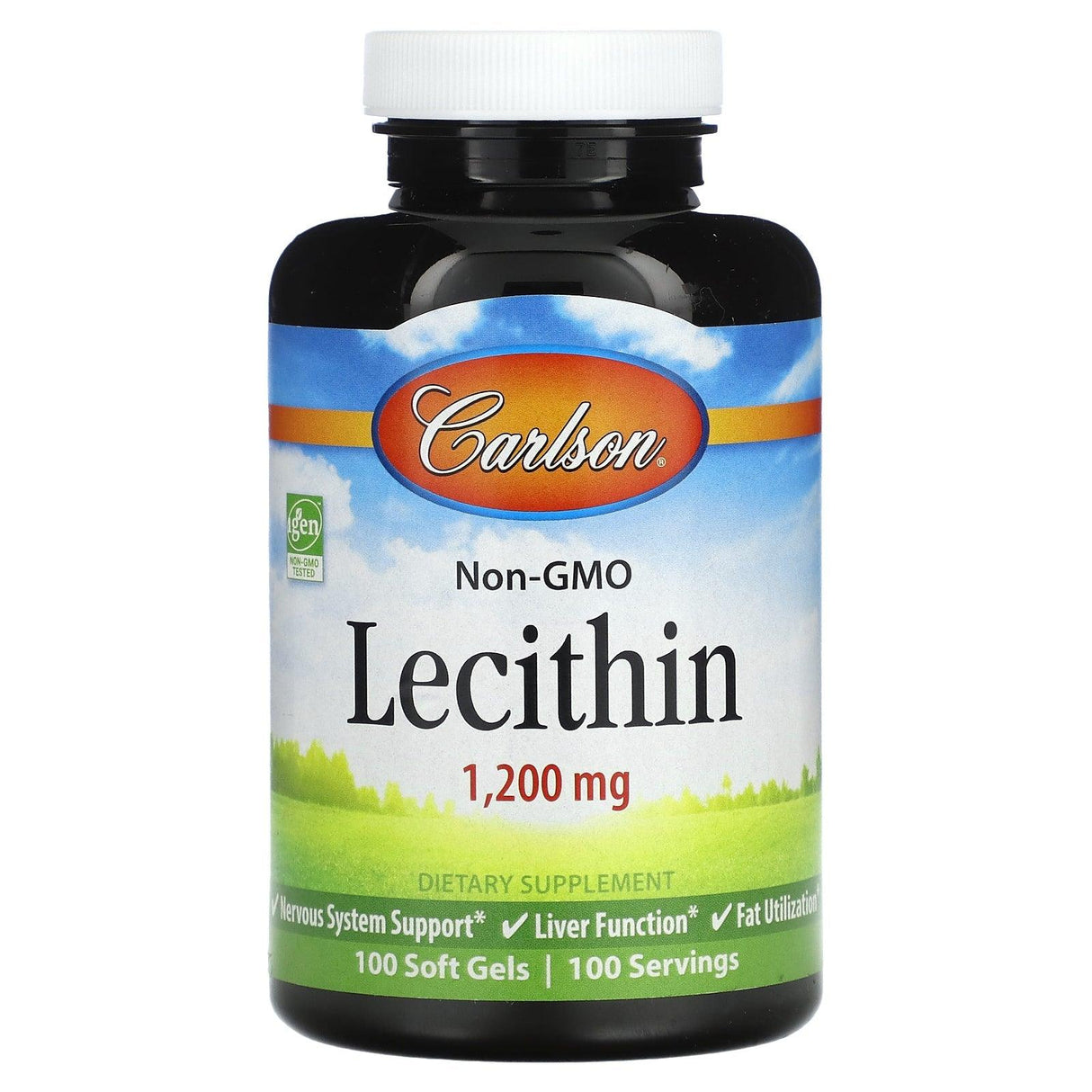 Carlson, Non-GMO Lecithin, 1,200 mg, 100 Soft Gels - Supply Center USA