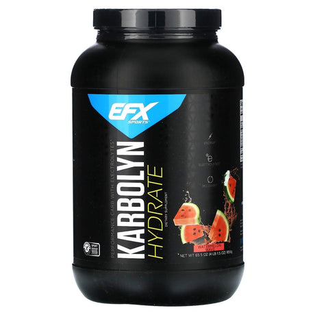 EFX Sports, Karbolyn Hydrate, Watermelon Wave, 4 lb 1.5 oz (1,856 g) - Supply Center USA