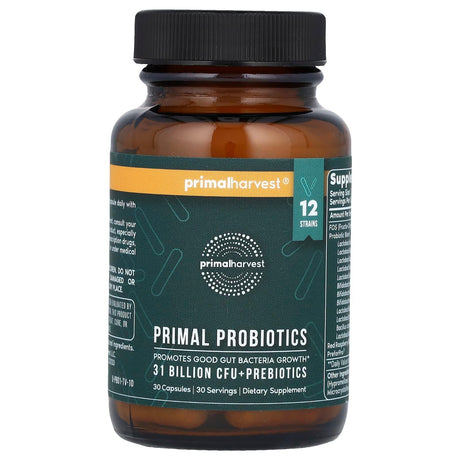 Primal Harvest, Primal Probiotics, 31 Billion CFU, 30 Capsules - Supply Center USA