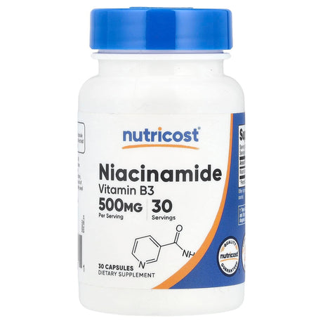 Nutricost, Niacinamide, 500 mg, 30 Capsules - Supply Center USA