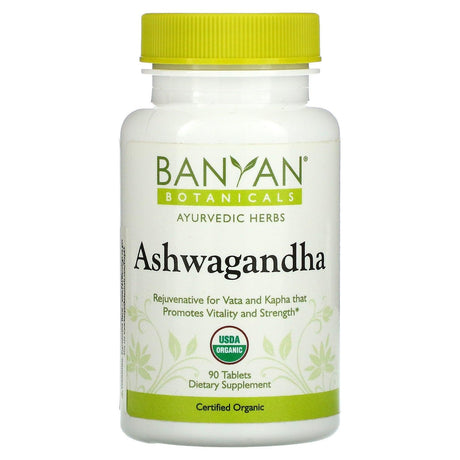 Banyan Botanicals, Ashwagandha, 90 Tablets - Supply Center USA