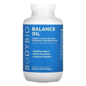 BodyBio, Balance Oil, 180 Non-GMO Softgels - HealthCentralUSA