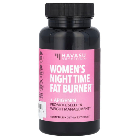 Havasu Nutrition, Women's Night Time Fat Burner + Apigenin, 60 Capsules - Supply Center USA