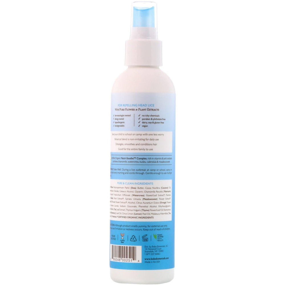 Babo Botanicals, Lice Repel Conditioning Spray, 8 fl oz (237 ml) - HealthCentralUSA