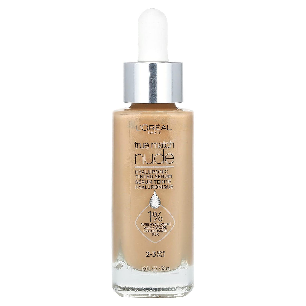 L'Oréal, True Match Nude, Hyaluronic Tinted Serum, 2-3 Light, 1 fl oz (30 ml) - Supply Center USA