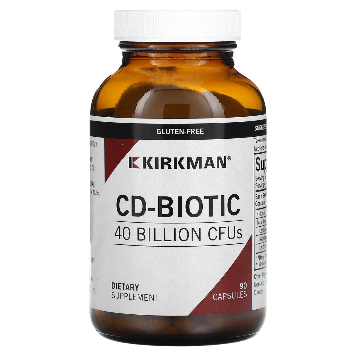 Kirkman Labs, CD-Biotic, 40 Billion CFUs, 90 Capsules - Supply Center USA