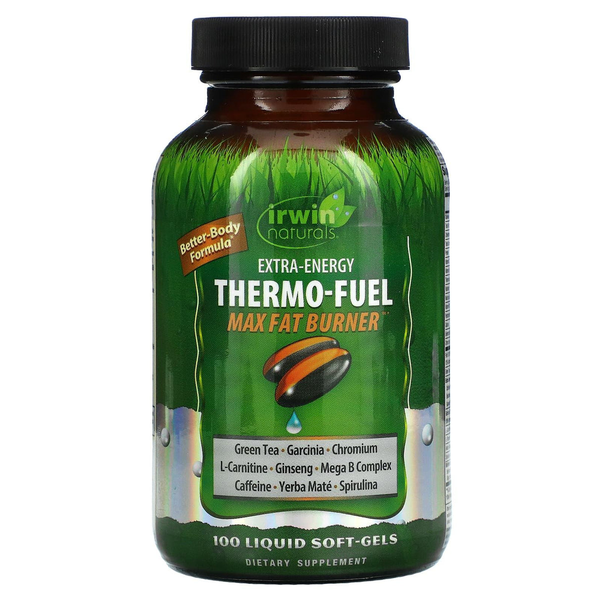 Irwin Naturals, Extra-Energy Thermo-Fuel Max Fat Burner, 100 Liquid Soft-Gels - Supply Center USA