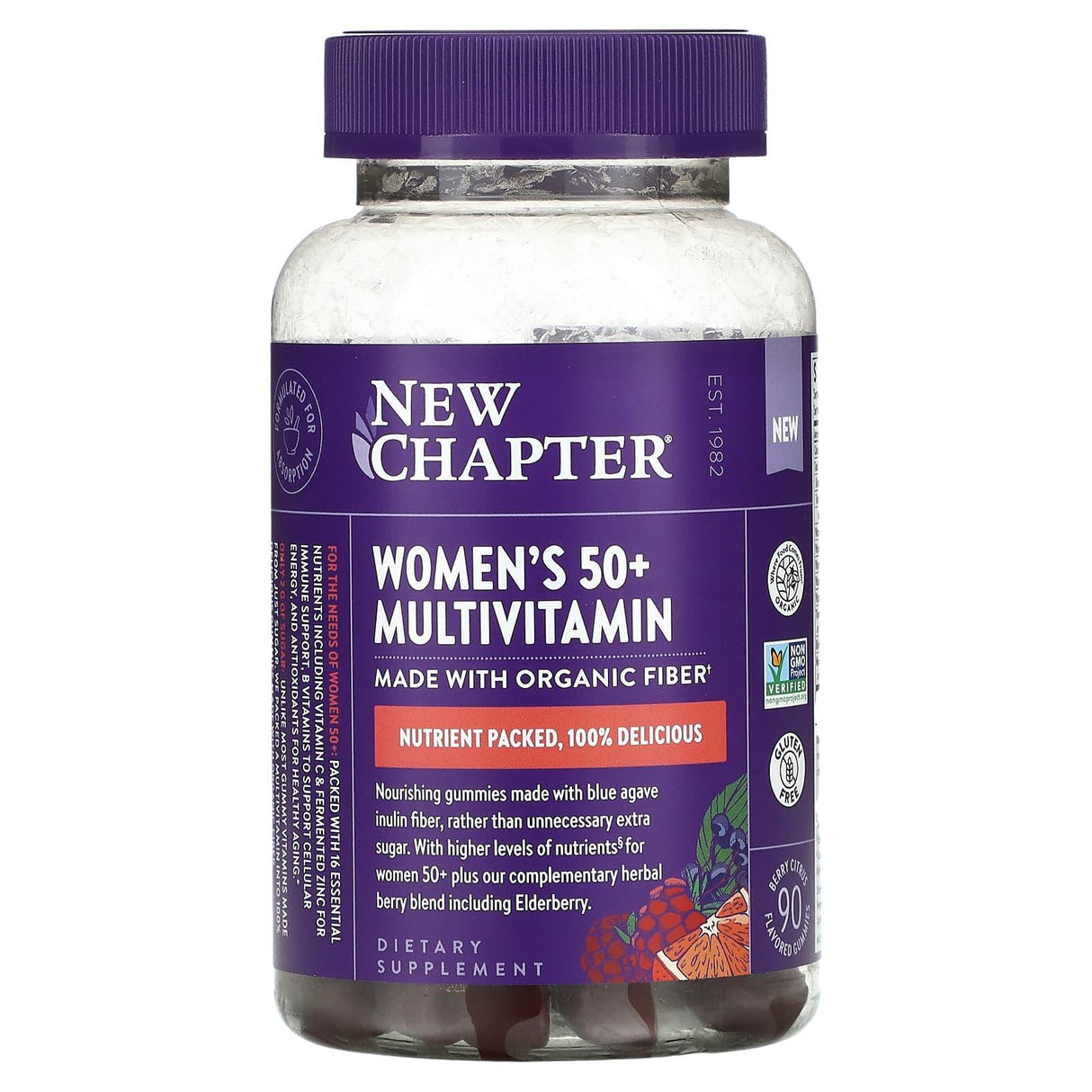 New Chapter, Women's 50+ Multivitamin, Berry Citrus, 90 Gummies - Supply Center USA