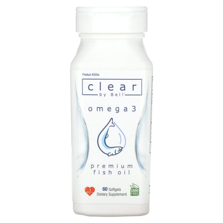 Bell Lifestyle, Clear by Bell, Omega 3, 60 Softgels - Supply Center USA