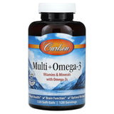 Carlson, Multi + Omega-3, 120 Soft Gels - Supply Center USA