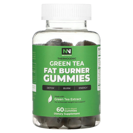 Nobi Nutrition, Green Tea Fat Burner Gummies, 60 Pectin-Based Gummies - Supply Center USA