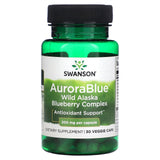 Swanson, AuroraBlue Wild Alaska Blueberry Complex, 200 mg, 30 Veggie Caps - Supply Center USA