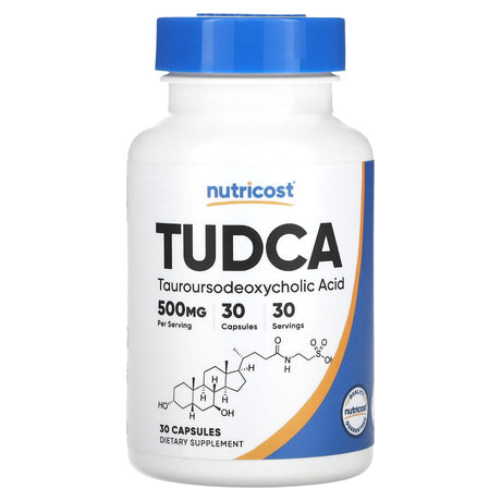 Nutricost, TUDCA, 250 mg, 30 Capsules - Supply Center USA