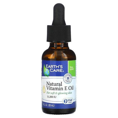 Earth's Care, Natural Vitamin E Oil, 11,200 IU, 1 fl oz (30 ml) - Supply Center USA