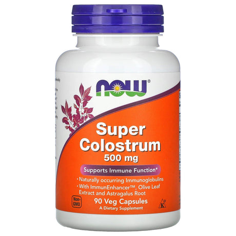 NOW Foods, Super Colostrum, 500 mg, 90 Veg Capsules - Supply Center USA