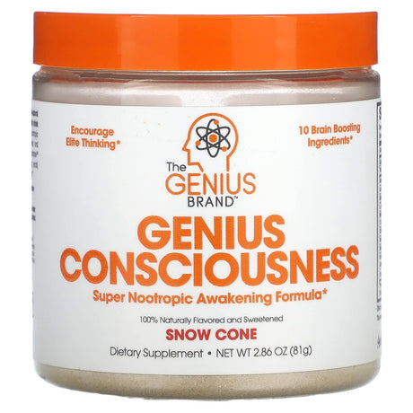 The Genius Brand, Genius Consciousness, Snow Cone, 2.86 oz (81 g) - Supply Center USA